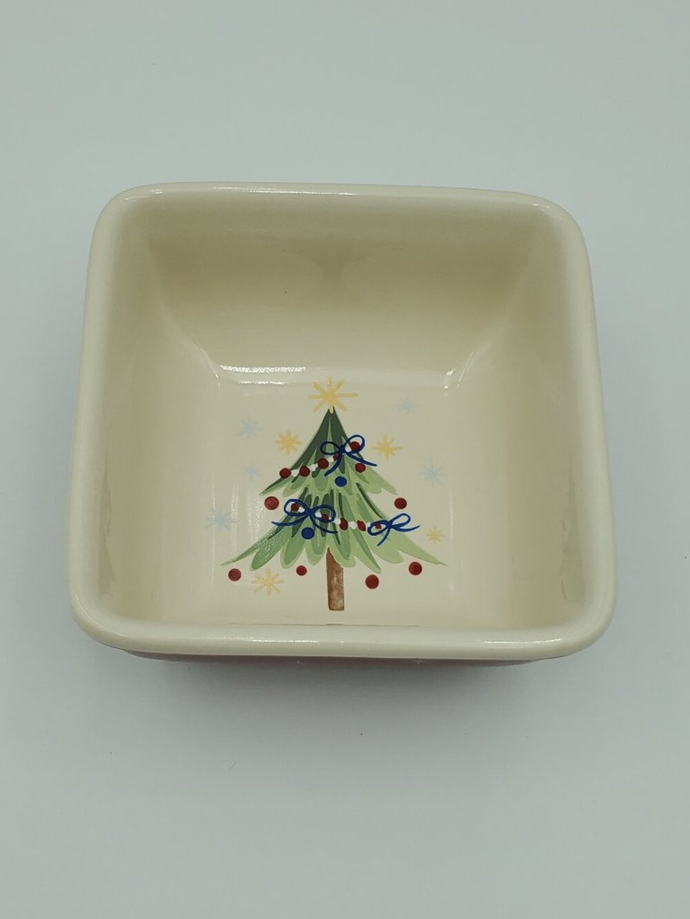 Longaberger All the Trimmings Small Square Bowl Candy Dish